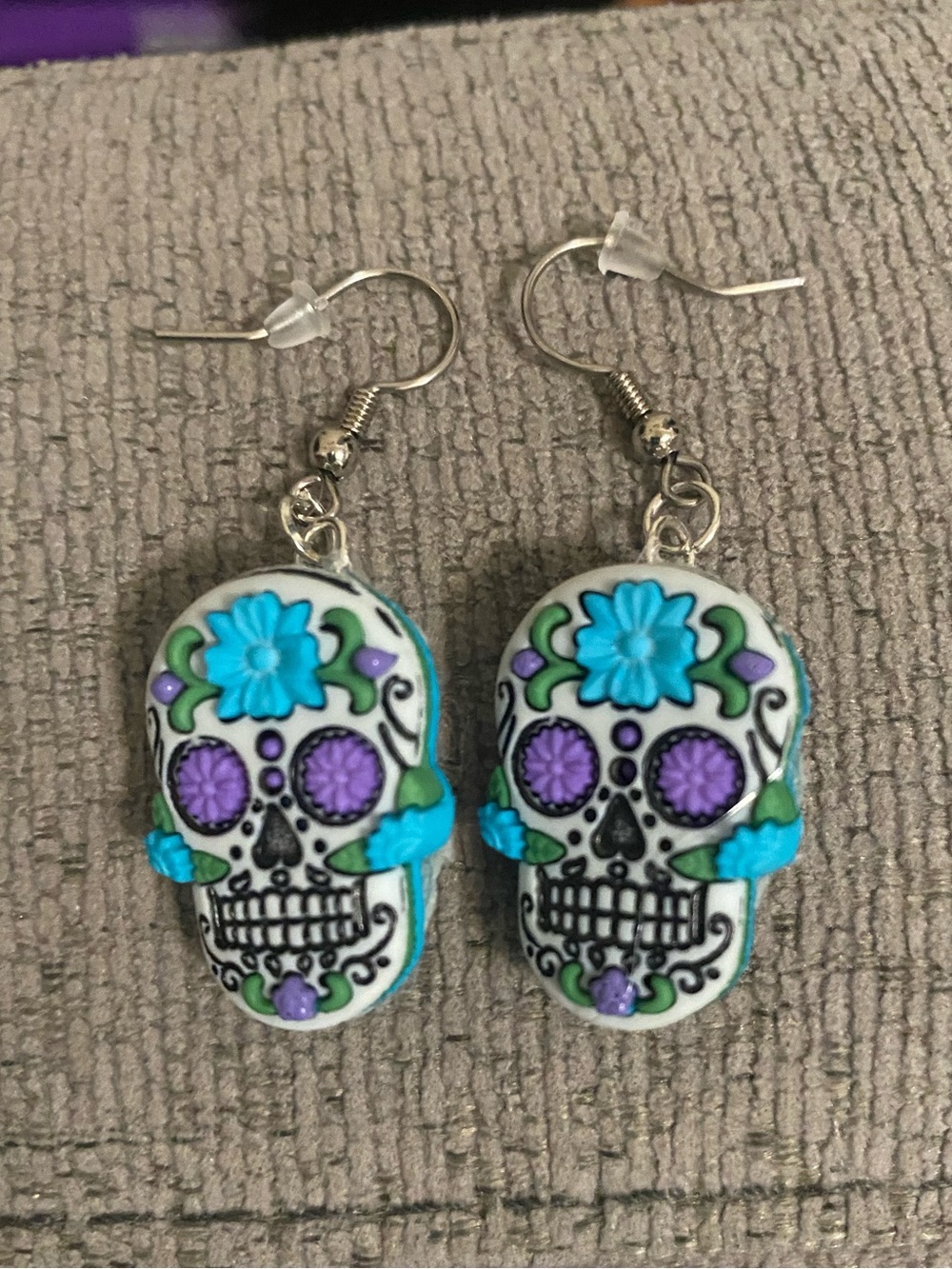 Day of the dead earrings skull💀